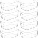 Clear Extra Large Plastic Storage Bins, Pantry Organizers and Storage Containers Fridge Organizer Bins for Organizing Home, Kitchen Organization. Bathroom, Refrigerator, Freezer, Laundry Room