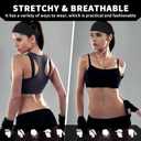 3 x Sports Headbands for Women, Moisture Wicking Workout Headband, Stylish Comfortable and Stretchy Non Slip Headband, Sports, Yoga, Running Essentials for Women, Sweat Absorption and Quick Drying (Black/White/Grey)