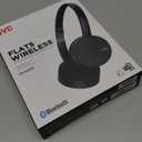 JVC HA-S23W Wireless Headphones - On Ear Bluetooth Headphones, Foldable Flat Design, 17-Hour Long Battery Life (Black)