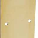 Baldwin 2121 3 Inch x 12 Inch Solid Brass Square Edge Push Plate, Non-Lacquered Brass