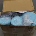 Nobildonna 2'' Thick High-Density Foam Indoor Chair Cushions | Dining Chair Pads with Ties, Removable Washable Cover, Dining Chair Cushions 17"x16",Turquoise 6 Pack