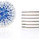 AD Car Coasters Set of 6 Drink- Absorbing Round Ceramic Stone Coaster with a Finger Notch for Easy Removal Cork Base for Auto Cupholder Accessories Keep Vehicle Clean