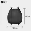Breathable Car Seat Covers, Compatible with Heated & Ventilated Seats, Non-Slip Leather Seat Cushion Protectors, Universal Fit for Cars Trucks SUVs, All-Season Comfort (Black)
