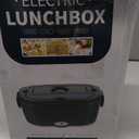 Vingud Electric Lunch Box for Adults, Heated Lunch Box for Men Women with Dual 1.5L SS Containers, Portable 80W Food Warmer for Car/Truck, Lonchera Elctrica Porttil Christmas White Elephant Gifts (Velvet+Blue)