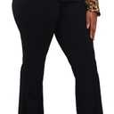Wrinkle-Free Stretch Dress Pants Plus Size for Women Pull-on Pant Ease into Comfort Office Pant , Size XL, Black