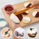 HOTEC Heat Resistant 600 BPA-Free Silicone Rubber Spatula Set for Baking, Cooking, and Mixing Non Stick Dishwasher Safe, Neutral Set of 5