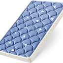 Baby Bassinet Mattress 32x 18 inches- Firm Support and Comfort Premium Foam,Noiseless and Odorless,Hypoallergenic Small Crib Mattress, Fits Moses Basket, Dual Sided with Soft Breathable Fabric (Blue)