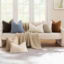 MIULEE Pack of 2 Throw Pillow Covers 20x20 Inch Bronze Faux Fur Decorative Sherpa Pillow Covers Fuzzy Accent Soft Sheepskin Fleece Cushion Cases for Boho Home Decor Couch Living Room Bed