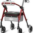 VOCIC Z11 Rollator Walker for Seniors with Seat, 380 LBS
