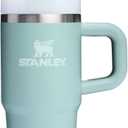 STANLEY Quencher H2.0 Tumbler with Handle and Straw 14 oz | Flowstate 3-Position Lid | Cup Holder Compatible for Travel | Insulated Stainless Steel Cup | BPA-Free | Seafoam