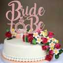 Bride to Be Cake Topper Bridal Shower Cake Topper, for Wedding Shower/ Engagement/ Bachelorette/ Hen Party Decorations/ Birthday Party Cake (Rose Gold)