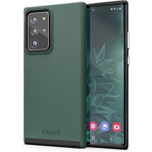 Crave for Galaxy Note 20 Ultra Case, Shockproof Protection Dual Layer Case for Galaxy Note 20 Ultra (6.9 inch) - Forest Green