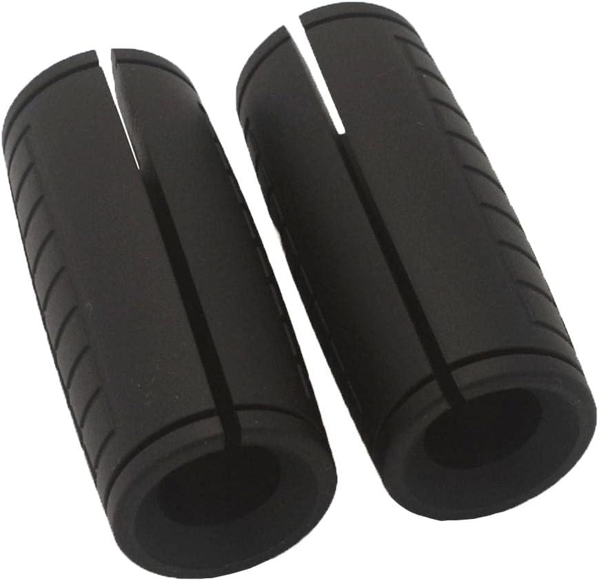 Weight Bar Grips Fit Standard Barbell, Dumbell Handles, Thick Bar Training Adapter For WeightLifting & Cable Attachments Fitness Training Rope Grips For Body Arm Forearm Builder Strength (Black)