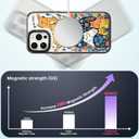 Magnetic for iPhone 13 Pro Max Magsafe Case Cute Aesthetic - Durable Shockproof 6.6 ft Drop Impact Phone Case Cover with Funny Fashion Cats Party Design 6.1" Black