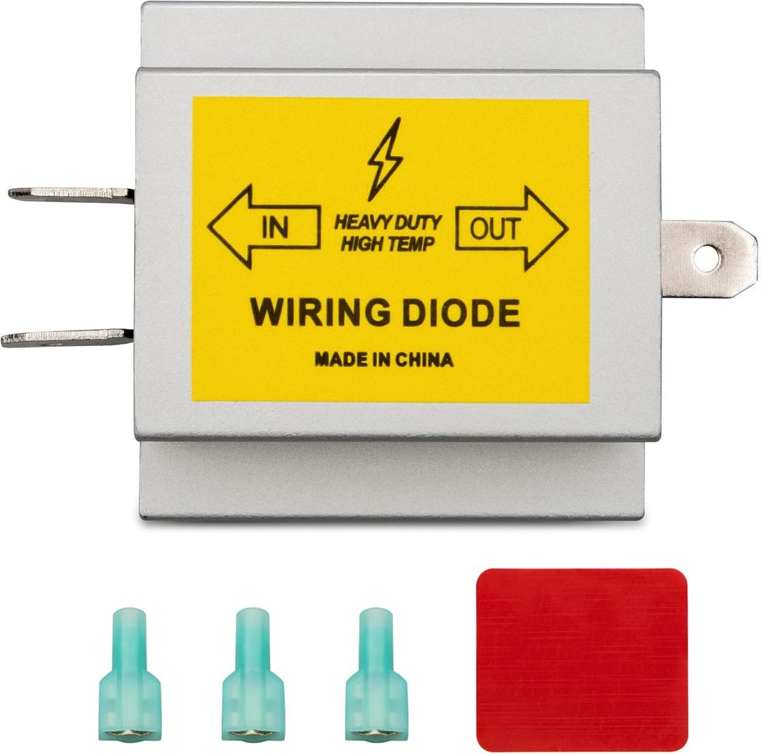 Hy-Power Diode, 2 Input 1 Output Trailer Light Wire Diodes Spade Towed Vehicle Diodes Kit, Tail Light Isolating Diodes for Motorhome Trailer