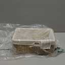 Natural Wicker Woven Storage Basket with Liner, Decorative Baskets and Bathroom Organizer for Living Room, Bathroom, Closet Organizer and Bath Beauty Products Organizer (Seagrass)