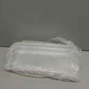 Kathfly 10 Pack 4 x 10 Inch Slatwall Shelves Hanging Accessories Clear Slatwall Shelf Plastic Shelves for Wall, Home Shoe Stores Boutiques Supplies (Clear)