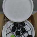 2Pack 12.4'' Plant Caddy with Wheels, Plant Stand Dolly for Heavy Planter, Wheeled Planter Saucer Tray, Rolling plant stand, Heavy-Duty Plant Caddy with Casters for Indoor and Outdoor(White)