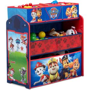 Delta Children Design & Store 6 Bin Toy Storage Organizer, Nick Jr. PAW Patrol, Pack of 1