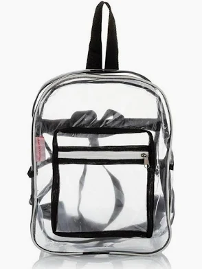 Clear Small Backpack