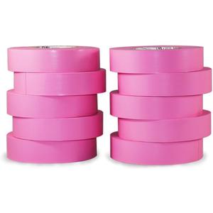GGR Supplies T.R.U. EL-766AW Pink General Purpose Electrical Tape 3/4" (W) x 66' (L) UL/CSA Listed core. Utility Vinyl Synthetic Rubber Electrical Tape (10 Pack)