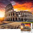 Jigsaw Puzzles 1000 Pieces  WISHDIAM Puzzles for Adults  Colosseum Rome Italy Nature Scenery Impossible Hard Difficult Challenging Puzzles for Home Decor Birthday Party Gifts Toy for Men Women