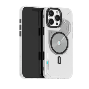 Aulumu A16 iPhone 16 Pro Magnetic Thermal Case | Updated Camera Control | IMD Technology | Compatible with Magsafe | Complete Wrap-Around | Touch Translucent White