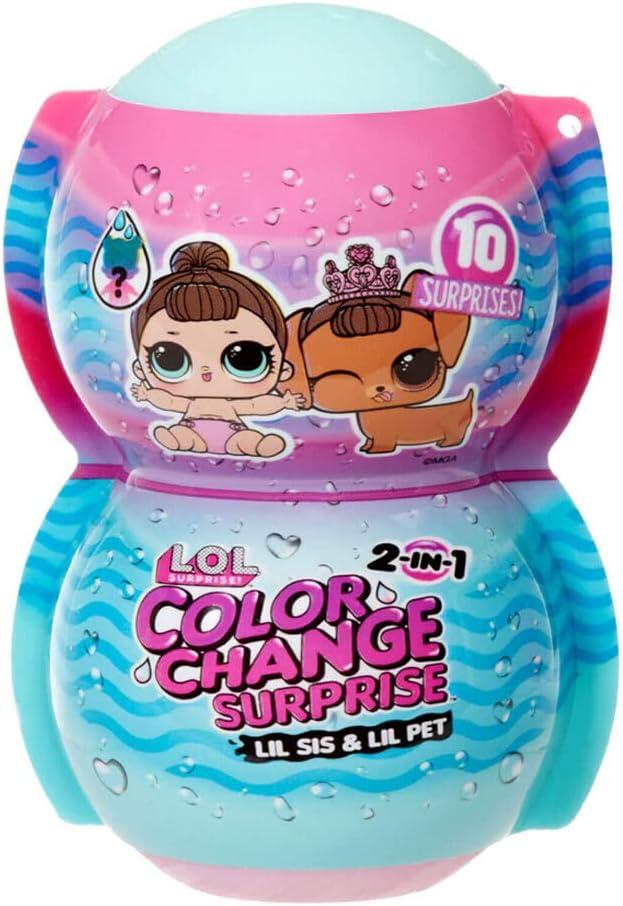 L.O.L. Surprise! Me & My Lil Sis & Lil Pet Color Change Surprise with 10 Surprises - Great Gift for Kids Ages 4+
