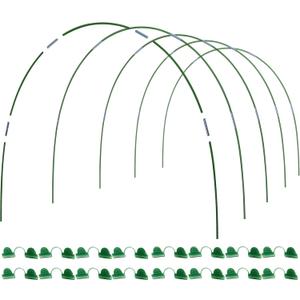 MAXPACE Greenhouse Hoops for DIY 2.8ft or Wider Grow Tunnel, Rust-Free Fiberglass Support Hoops Frame for Garden Fabric, DIY Plant Support Garden Stakes, Gardening Supplies, 25pcs