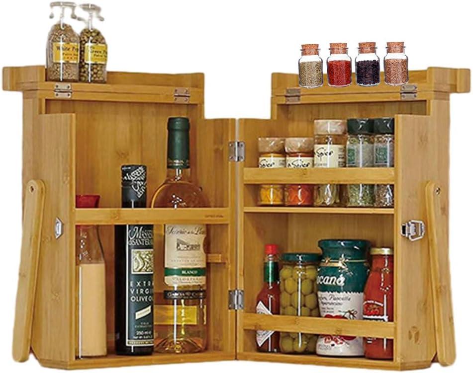 Bamboo Outdoor Picnic Carrying Box, Multifunctional Storage Box Seasoning, Portable Sauce And Spice Storage Package, Multifunctional Kitchen Organizer.