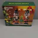 Christmas Nutcracker Building Kit with LED Light, Xmas Decorative Nutcracker Building Sets, Contains Christmas Tree, Wreath, Cane,Compatible with Lego Festival Gift (690 Pieces)