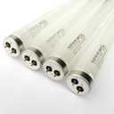 F40T12/D (4 Pack) 4ft Fluorescent Tube Light Bulb 40W 40 Watt Daylight T12 F40T12 6500K 1.5 inch Diameter Replaces F40DX F40T12/865/ECO F40SP65/ECO F40DX/ALTO F40/LR/ECO/2P F40T12/DX (4)