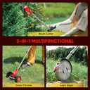 SakerPlus 24V Cordless Weed Wacker, Electric Grass Trimmer