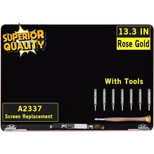 Screen Replacement for MacBook Air A2337 M1 2020 Year EMC 3598 MGN63 MGN93 MGND3 MGN73 MGNA3 MGNE3 Retina 13.3" Full LCD Display Screen Complete Top Assembly 2560x1600 (Rose Gold)