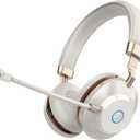Wireless Headset with Mic for Work, Bluetooth Headset with AI Noise Cancelling Mic for Clear Calls, Bluetooth V5.3 Headphones with Mic Mute & USB Dongle for Computer/Phone/Office/Call Center