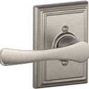 SCHLAGE Avila Lever with Addison Trim Non-Turning Lock, Satin Nickel (F170 VLA 619 ADD)