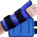 Hilph Wrist Ice Pack Wrap for Thumb & Hand & Arm with Large Extended Coverage, Reusable Carpal Tunnel & Tenosynovitis Ice Pack Hot & Cold Compress for Hand Pain, Arthritis, Swelling, Soft Lining