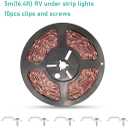 Rv Underglow Led Light Kit, Underbody Accent Lighting for Camper Motorhome Travel Trailer Concession Stands Food Trucks, Rv Led Light Strip, Rv Awning Lighs, 5m(16.4ft), Dc 12v, Green