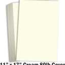 Hamilco Cream Cardstock 11x17 Paper Heavy Weight 80 lb Cover Card Stock