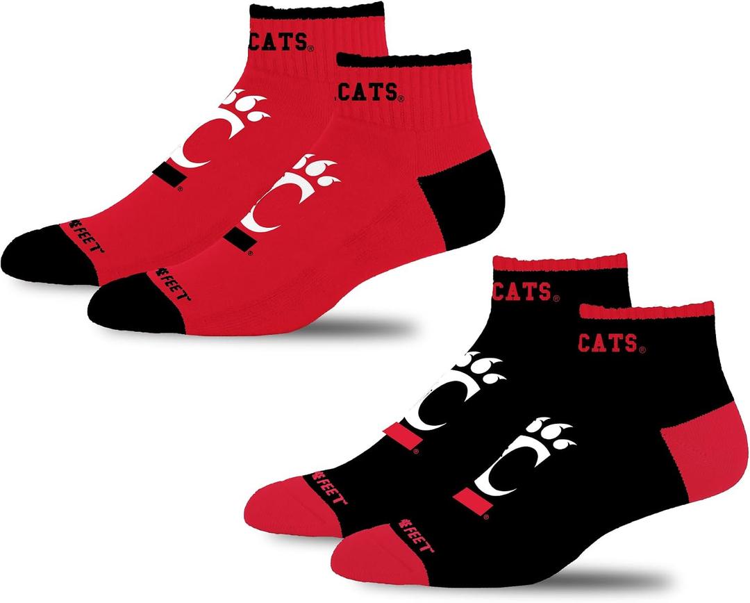For Bare Feet NCAA Unisex Front and Center Two Pack Ncaa Large