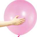 Pink Balloons 18 Inch 12 Pack Large Latex Party Balloons Round Helium Balloon for Girl Birthday Party Baby Shower Gender Reveal Wedding Party Decorations (Pink Balloons 18 inch)