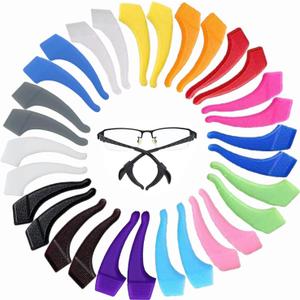 Kids Glasses Ear Grips 12 Pack - Anti-Slip Eyeglass Ear Hooks for Children and Adults - Silicone Glasses Holder Grippers - Kids Non-Slip Eyeglasses Grip - Multicolored Eyewear Accessories