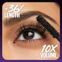 Maybelline The Falsies Surreal Extensions Washable Mascara, Volumizing, Lengthening Mascara Make Up, Meta Black, 1 Count (0.33 Fl Oz (Pack of 1))