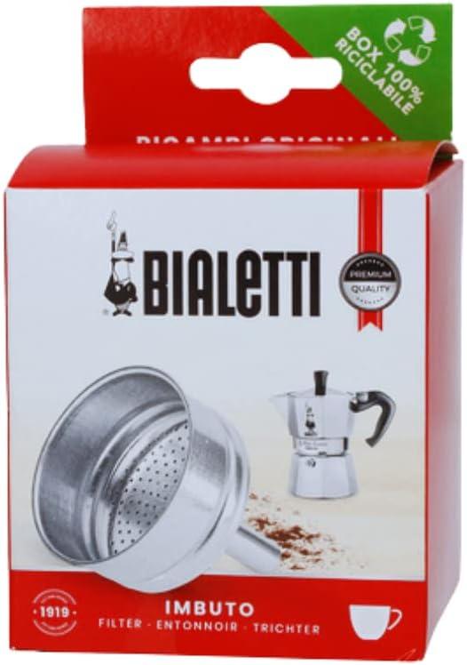 Bialetti Spare Parts, Includes 1 Funnel Filter, Compatible with Moka Express, Fiammetta, Break, Happy, Dama, Melody Sport, Alpina, Timer and Rainbow (3 cups), mehrfarbig