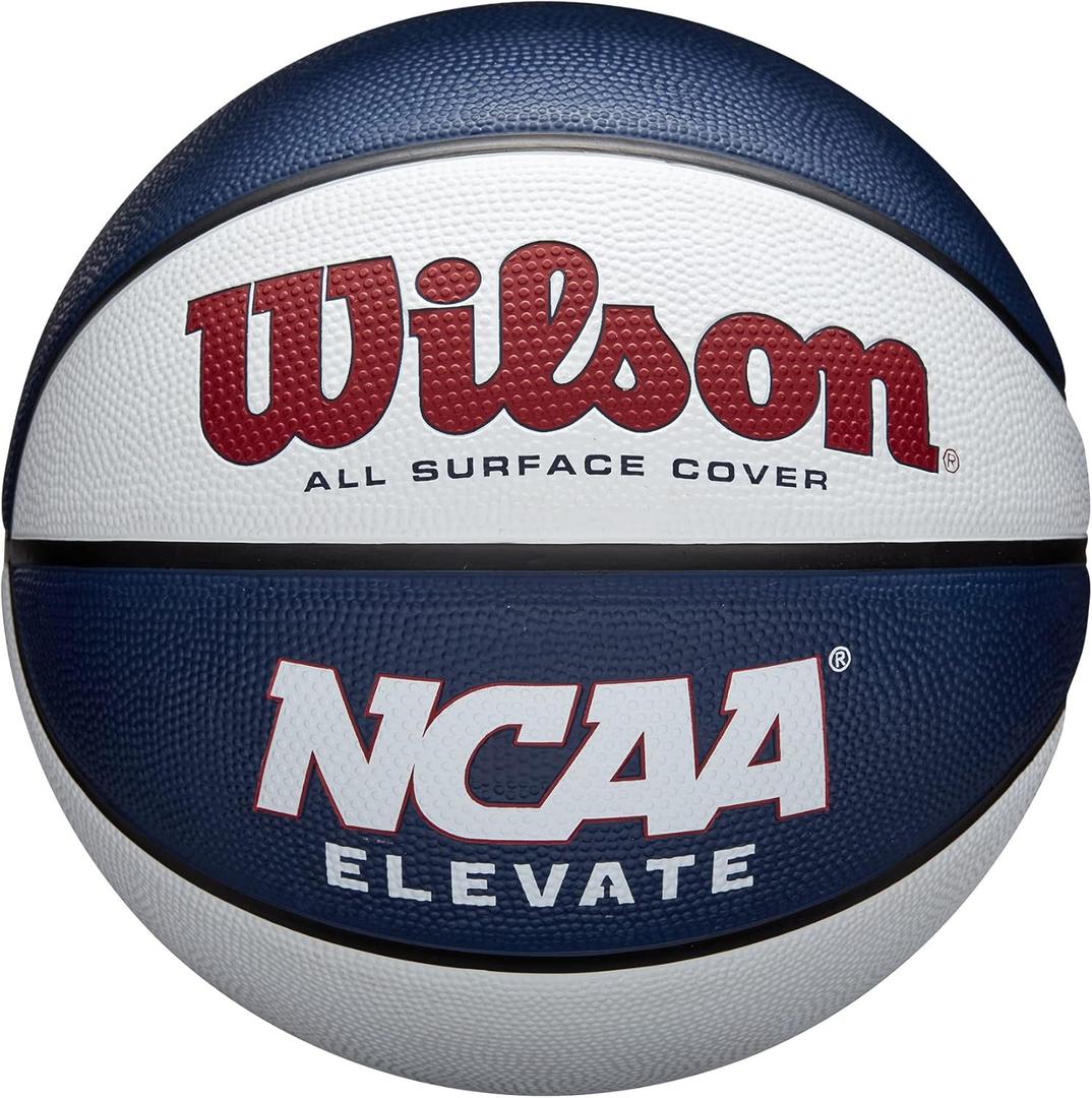 Wilson NCAA Elevate (Size 7 - 29.5", White/Navy)