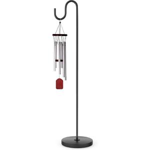 59" Wind Chime Stand, Hanging Plant Stand, Hummingbird Feeder Stand, Heavy Duty, Suitable for Outdoor Indoor, Holds Up to 11 LBS