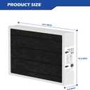 X6672 MERV 16 Filter 16x25x5 Compatible with Lennox X6672 Merv 16 Home Furnace Filter for HVAC System, Number HCF16-16, (Actual Size: 15.75 x 24.75 x 4.37 In), 3 Pack