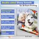 Koala Thick Photo Paper Double-sided Glossy Heavyweight Paper 8.5X11 Inches 80LB 100 Sheets 300GSM Cardstock Compatible with Inkjet Printer