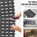 MBOSS Bath Tub Shower Mat Non Slip Bathtub Mats for Bathroom Shower Floor Mat Bath Mats for Shower Tub Anti Slip Shower Mat with Drain Hole and Large Suction Cups (Black, 37.5 X 15.7 Inch)