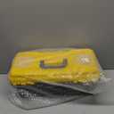 20 Inch Tool Box with Lock, 2-Layer Heavy-Duty Organizer with Removable Tray, Liftable Lid for Small Parts, 29lb Capacity & Carry Handle for Tools, Camping, Medical Supply Storage